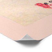 Kleines Mädchen mit Blume Poster (Ecke)