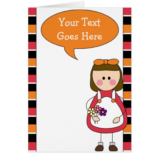 kleines Mädchen mit Blumen (Vorne)