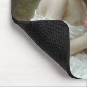 Kleines Mädchen mit einem Blumenstrauß Mousepad (Ecke)