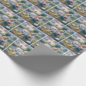 Kleines Mädchen mit Enten Geschenkpapier (Ecke)