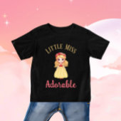 Kleines Mädchen mit gelbem Kleid Baby T-shirt
