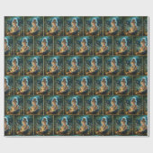 Kleines Mädchen mit Glühwürmchen im Jar Geschenkpapier (Flach)