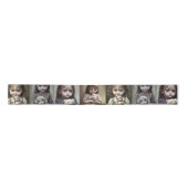Kleines Mädchen mit großen Augen, das eine gruseli Satinband (Vorderseite)