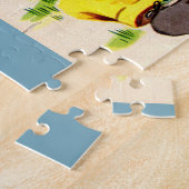 Kleines Mädchen mit hübschem Kätzchen Puzzle (Seite)