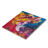 KLEINES MÄDCHEN MIT HÜBSCHEN DOLLAR Weihnachten Fliese (Seite)