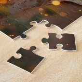 Kleines Mädchen mit ihrem Hausschwein Puzzle (Seite)