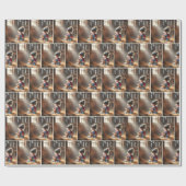 Kleines Mädchen mit Kalb Geschenkpapier (Flach)