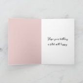 Kleines Mädchen mit Kindern zum Geburtstag Karte (Innenseite)