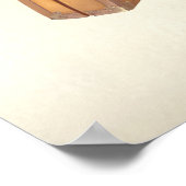 Kleines Mädchen mit Koffer in den Waldpos verloren Poster (Ecke)