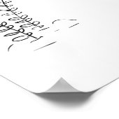 Kleines Mädchen mit Monster Freund Comic Kinderpos Poster (Ecke)