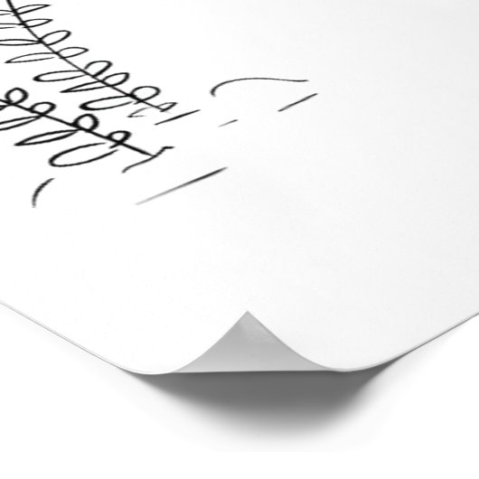 Kleines Mädchen mit Monster Freund Comic Kinderpos Poster (Ecke)