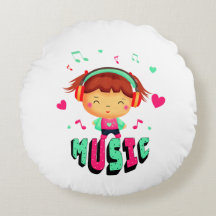 Kleines Mädchen mit Musik