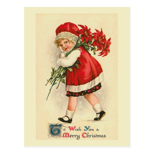 Vintage Weihnachtsbilder Postkarten Zazzle De