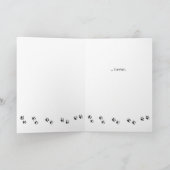 Kleines Mädchen mit Puppy Best Friend Card Karte (Innenseite)