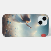 Kleines Mädchen mit rotem Ballon Case-Mate iPhone Hülle (Rückseite (Horizontal))