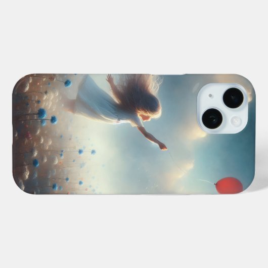 Kleines Mädchen mit rotem Ballon Case-Mate iPhone Hülle (Rückseite (Horizontal))