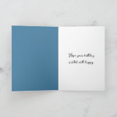 Kleines Mädchen mit rotem Ballon Geburtstag Karte (Innenseite)