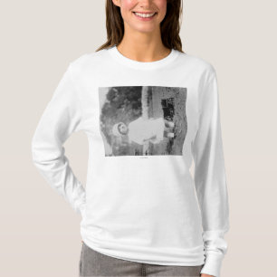 Kleines Mädchen mit Spielzeug-Lastwagen-Fotografi T-Shirt