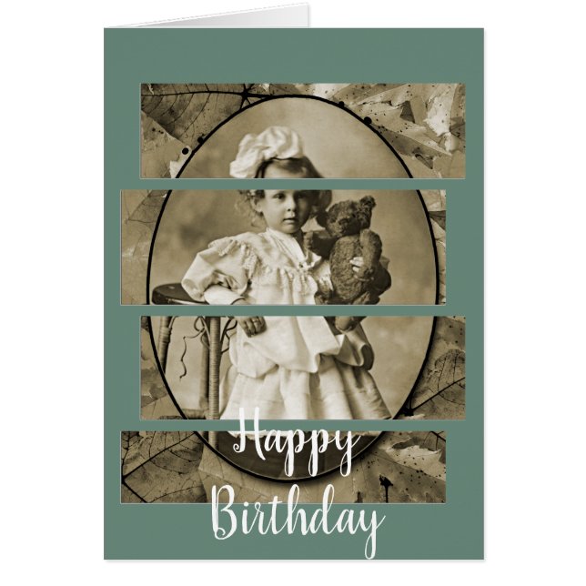 KLEINES MÄDCHEN MIT TEDDY BEAR DOLL 1900ER (Vorne)