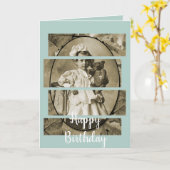 KLEINES MÄDCHEN MIT TEDDY BEAR DOLL 1900ER KARTE (Gelbe Blume)