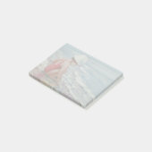 Kleines Mädchen mit weißem Hut am Strand Post-it Klebezettel (angewinkelt)