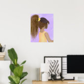 Kleines Mädchen Poster (Heimbüro)