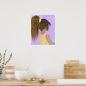 Kleines Mädchen Poster (Küche)