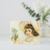 Kleines Mädchen Postkarte (Stehend Vorderseite)