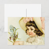 Kleines Mädchen Postkarte (Vorne/Hinten)