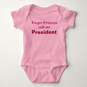 Kleines Mädchen Präsident Strampler. Baby Strampler