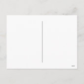 kleines Mädchen schnüffelt Hibiskus Feiertagspostkarte (Rückseite)