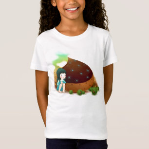 Kleines Mädchen, Schokoladen-Shirt T-Shirt