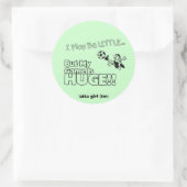 Kleines Mädchen SOCCER Runder Aufkleber (Tasche)