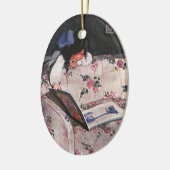 Kleines Mädchen über dem Sofa Keramik Ornament (Links)