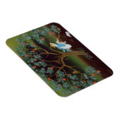 Kleines Mädchen über den Baum der Träume Magnet (Rechte Seite)
