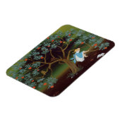 Kleines Mädchen über den Baum der Träume Magnet (Linke Seite)