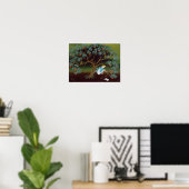 Kleines Mädchen über den Baum der Träume Poster (Heimbüro)