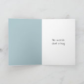 Kleines Mädchen umarmt einen Teddybär Karte (Innenseite)