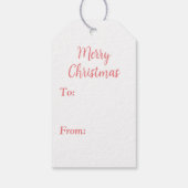 Kleines Mädchen und ihr Pferd Rustikale Weihnachte Geschenkanhänger (Rückseite)