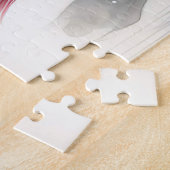 Kleines Mädchen und ihr Pferd Rustikale Weihnachte Puzzle (Seite)