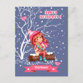 Kleines Mädchen und Kitty | Weihnachten im Individ (Vorderseite)