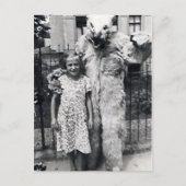 kleines Mädchen und Ungeheuer4 Postkarte (Vorderseite)