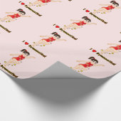 Kleines MädchenGymnast: I Liebe-Gymnastik Geschenkpapier (Ecke)