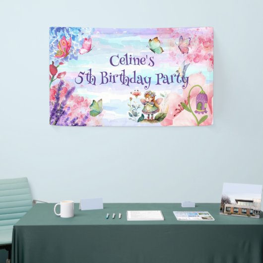 kleines Märchen-Geburtstagsbanner Banner (Messeveranstaltung)