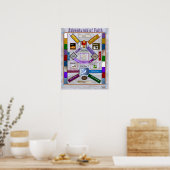 Kleines Matte Poster (Küche)