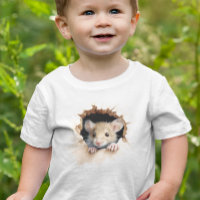 Kleines Maus Shirt Blass Hervorschauend