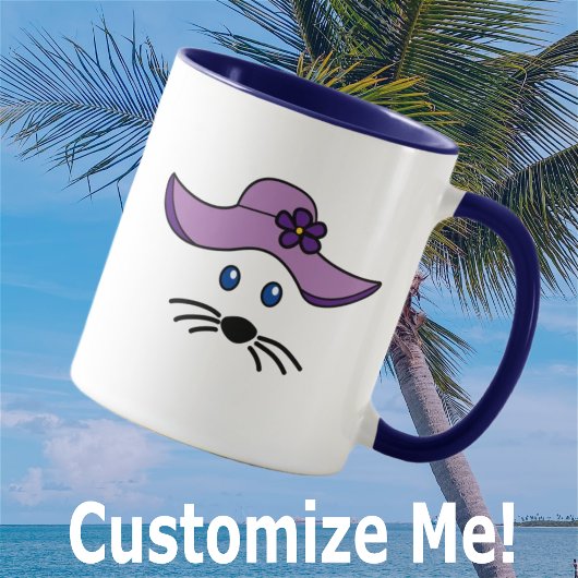 Kleines Maus-Strandmädchen Tasse