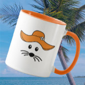 Kleines Maus-Strandmädchen Tasse