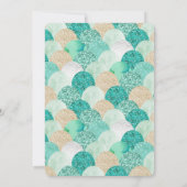 Kleines Meerjungfrau-Baby-Duschmädchen Einladung (Rückseite)