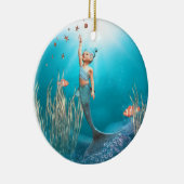 kleines Meerjungfrau-Ornament Keramikornament (Rechts)